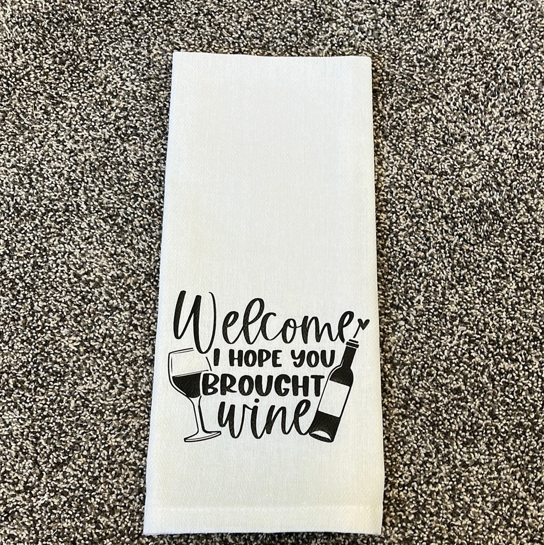 Welcome, I hope your brought wine towel