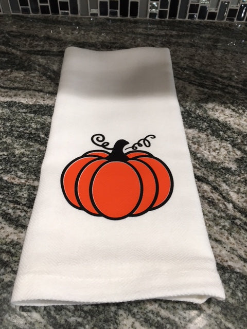 Orange Pumpkin towel