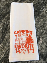 Load image into Gallery viewer, &quot;Camping is my favorite therapy&quot; Camping towel
