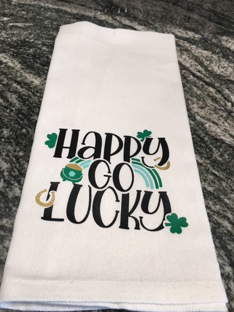 Happy Go Lucky towel