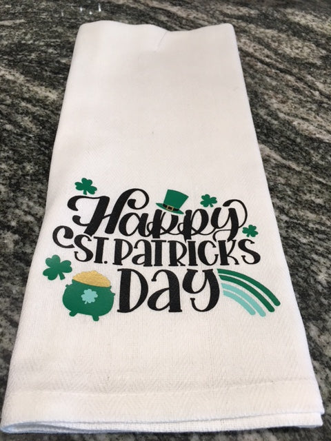 Happy St. Patricks Day towel