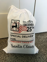 Load image into Gallery viewer, Special Delivery White Santa Bags
