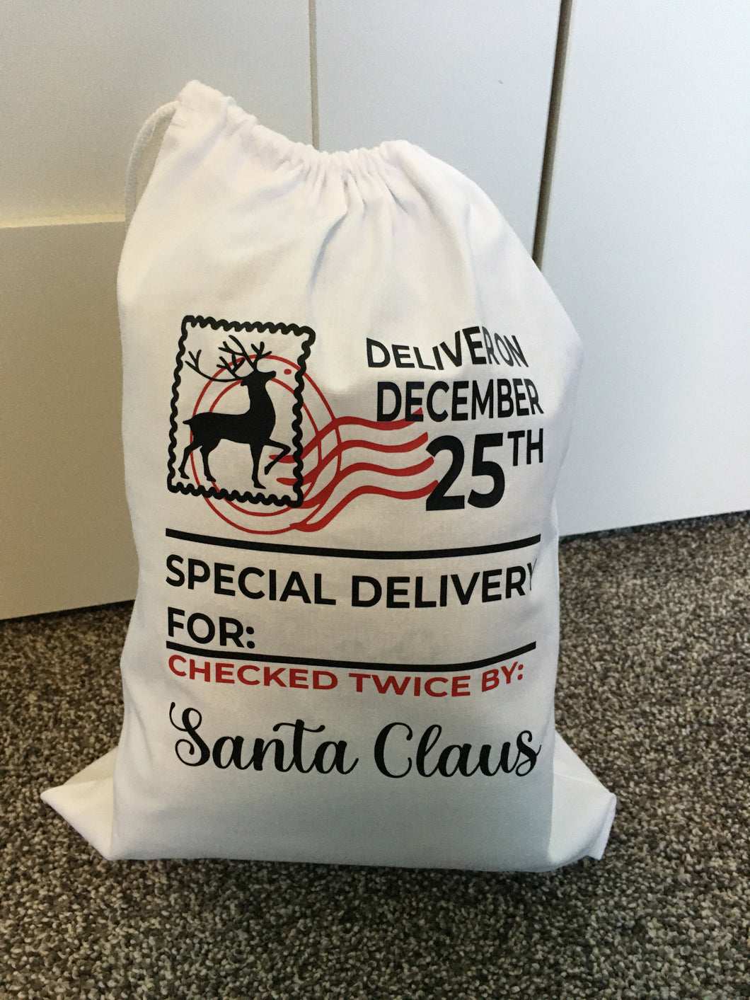 Special Delivery White Santa Bags